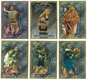 1996-97 Topps Finest Basketball Complete Base Set (200) Including Kobe Bryant & Allen Iverson Rookie Cards!